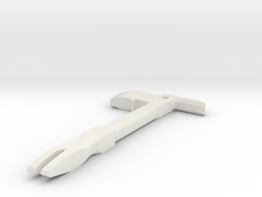 Pry Bar and Hatchet 1Tenth Scale in White Natural Versatile Plastic