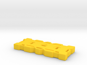 Rotopax type fluid container 1Tenth Scale in Yellow Processed Versatile Plastic