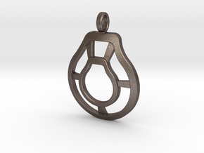 Pendant 12-13-2018 in Polished Bronzed-Silver Steel