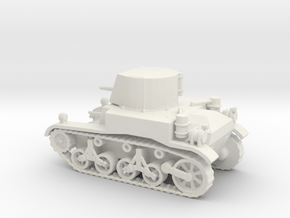 1/100 Scale M1 Combat Car in White Natural Versatile Plastic