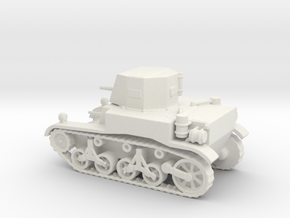 1/100 Scale M1A1 Light Tank in White Natural Versatile Plastic