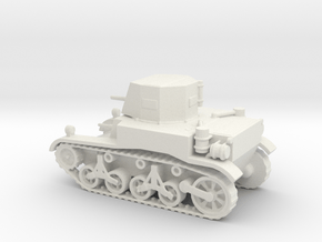 1/72 Scale M1A1 Light Tank in White Natural Versatile Plastic
