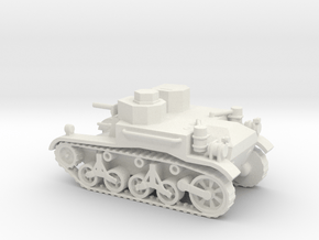 1/72 Scale M2A1 Light Tank in White Natural Versatile Plastic