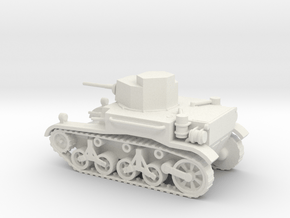 1/72 Scale M2A4 Light Tank in White Natural Versatile Plastic