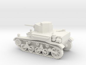 1/87 Scale M2A4 Light Tank in White Natural Versatile Plastic