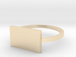 Rectangle 13.21mm in 14k Gold Plated Brass