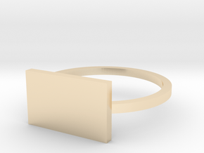 Rectangle 14.36mm in 14k Gold Plated Brass