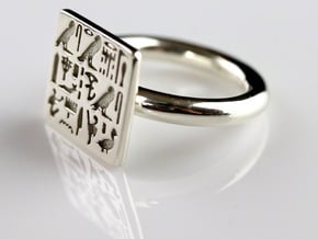 Ring of Priest Sienamun - Silver in Polished Silver: 8 / 56.75