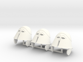 TRIARII HELMET 3 x3  in White Processed Versatile Plastic