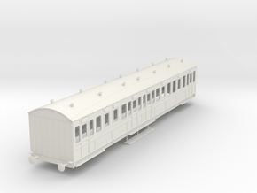 o-43-rhymney-railway-3rd-two-open-saloon-coach in White Natural Versatile Plastic