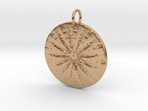 Native Sand dollar in Polished Bronze: Medium
