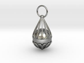 The Small Chrysanthemum Jewelry Pendant part3 in Natural Silver