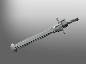 Execution pattern Chainblade (left hand) in Smooth Fine Detail Plastic: Small