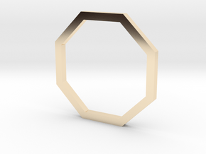 Octagon 12.37mm in 14K Yellow Gold