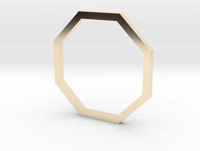 Octagon 13.61mm in 14K Yellow Gold