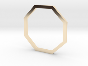Octagon 14.56mm in 14K Yellow Gold