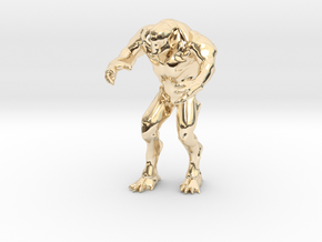 Hell knight Doom  2 inches in 14K Yellow Gold