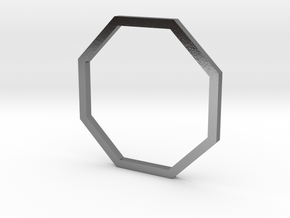 Octagon 15.70mm in Polished Silver