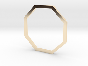Octagon 16.00mm in 14K Yellow Gold