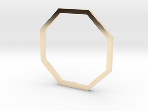 Octagon 16.51mm in 14K Yellow Gold