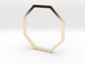 Octagon 16.92mm in 14k Gold Plated Brass