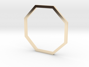 Octagon 18.19mm in 14K Yellow Gold