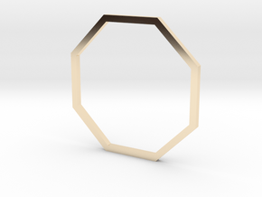 Octagon 19.41mm in 14k Gold Plated Brass