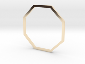 Octagon 19.84mm in 14k Gold Plated Brass