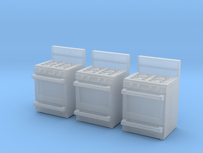 Stove 01. HO Scale (1:87) in Smooth Fine Detail Plastic