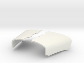 Split-Engine-Cover-B61 in White Natural Versatile Plastic