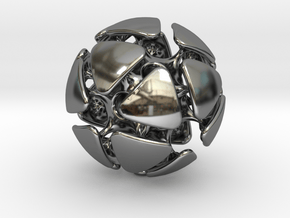 ICOSHELL in Fine Detail Polished Silver