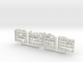 Detailed Shelving with Goods S Scale in White Natural Versatile Plastic