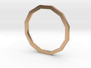 Dodecagon 13.61mm in Polished Bronze