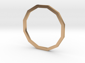 Dodecagon 15.27mm in Polished Bronze