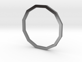 Dodecagon 15.70mm in Polished Silver