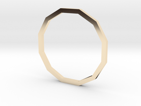 Dodecagon 16.00mm in 14K Yellow Gold