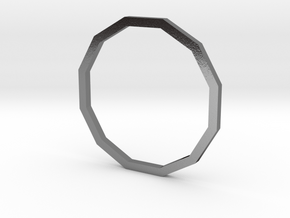 Dodecagon 16.00mm in Polished Silver