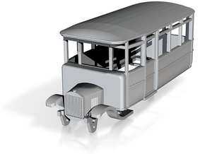 o-100-derwent-railway-ford-railcar in Tan Fine Detail Plastic