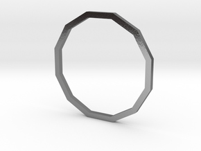 Dodecagon 17.35mm in Polished Silver