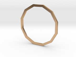 Dodecagon 18.19mm in Polished Bronze