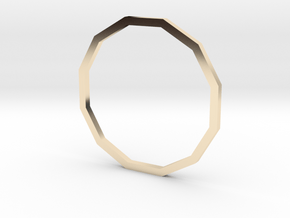 Dodecagon 18.19mm in 14K Yellow Gold