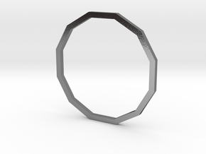 Dodecagon 18.53mm in Polished Silver