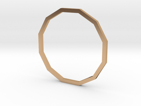Dodecagon 18.89mm in Polished Bronze