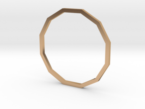 Dodecagon 19.41mm in Polished Bronze