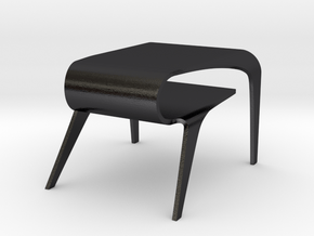 Miniature Cuda Table in Polished and Bronzed Black Steel