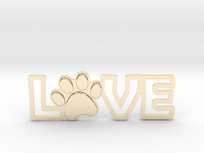 Unconditional Love III Pendant in 14k Gold Plated Brass