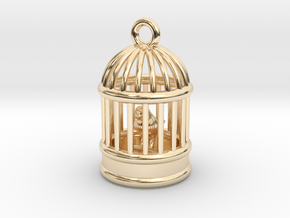 birdcage in 14k Gold Plated Brass