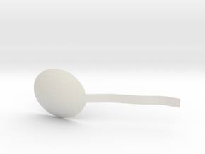 Environmentally friendly spoon in White Natural Versatile Plastic