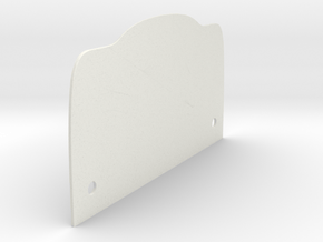 Grill-Backplate-Hole-3mm in White Natural Versatile Plastic