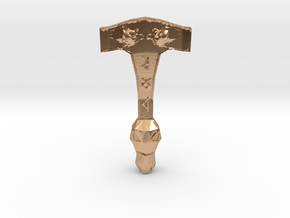 Thor Hammer  in Polished Bronze